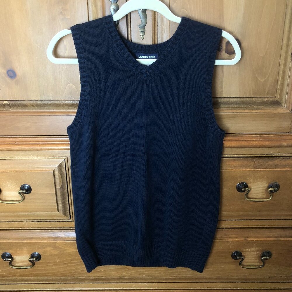 Lands' End Navy Vest